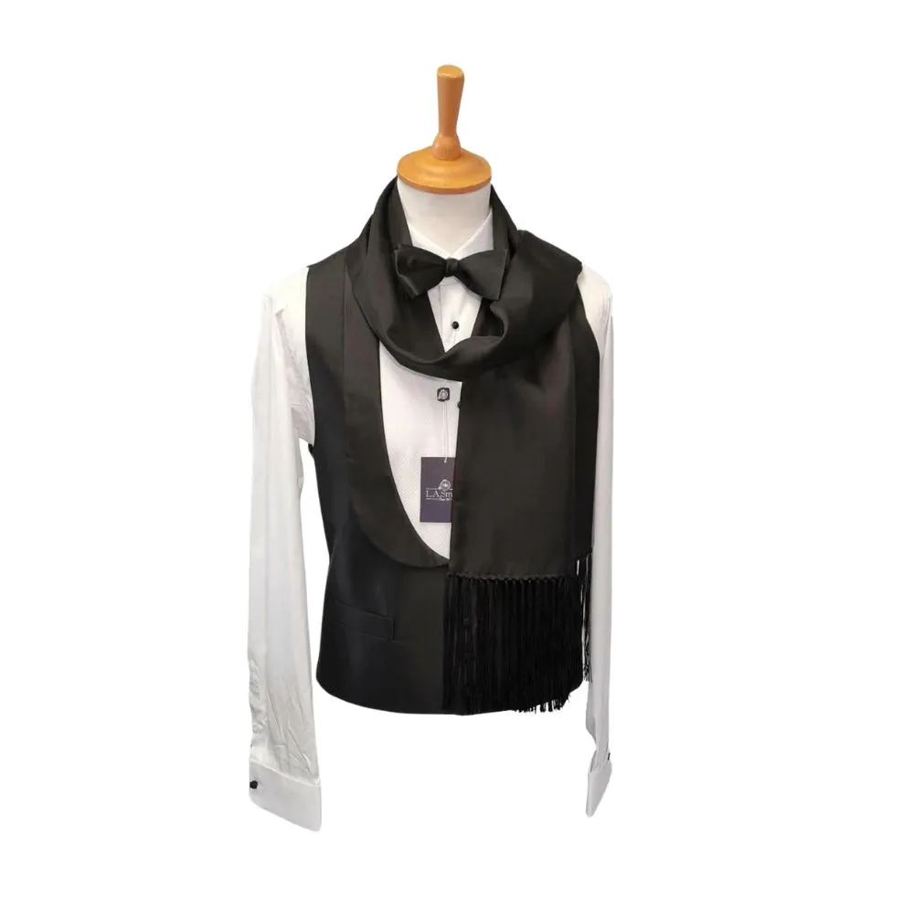 WARWICKS Black Silk Dress Scarf | Menswear Online