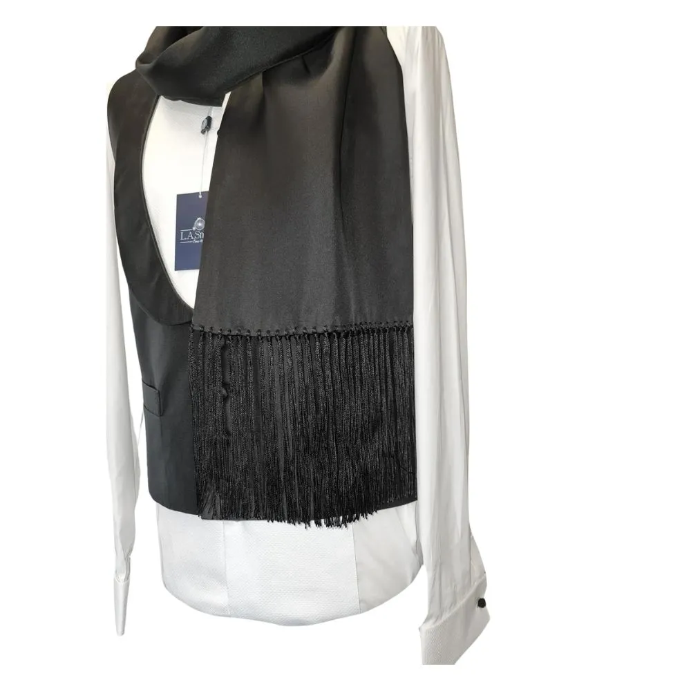 WARWICKS Black Silk Dress Scarf | Menswear Online