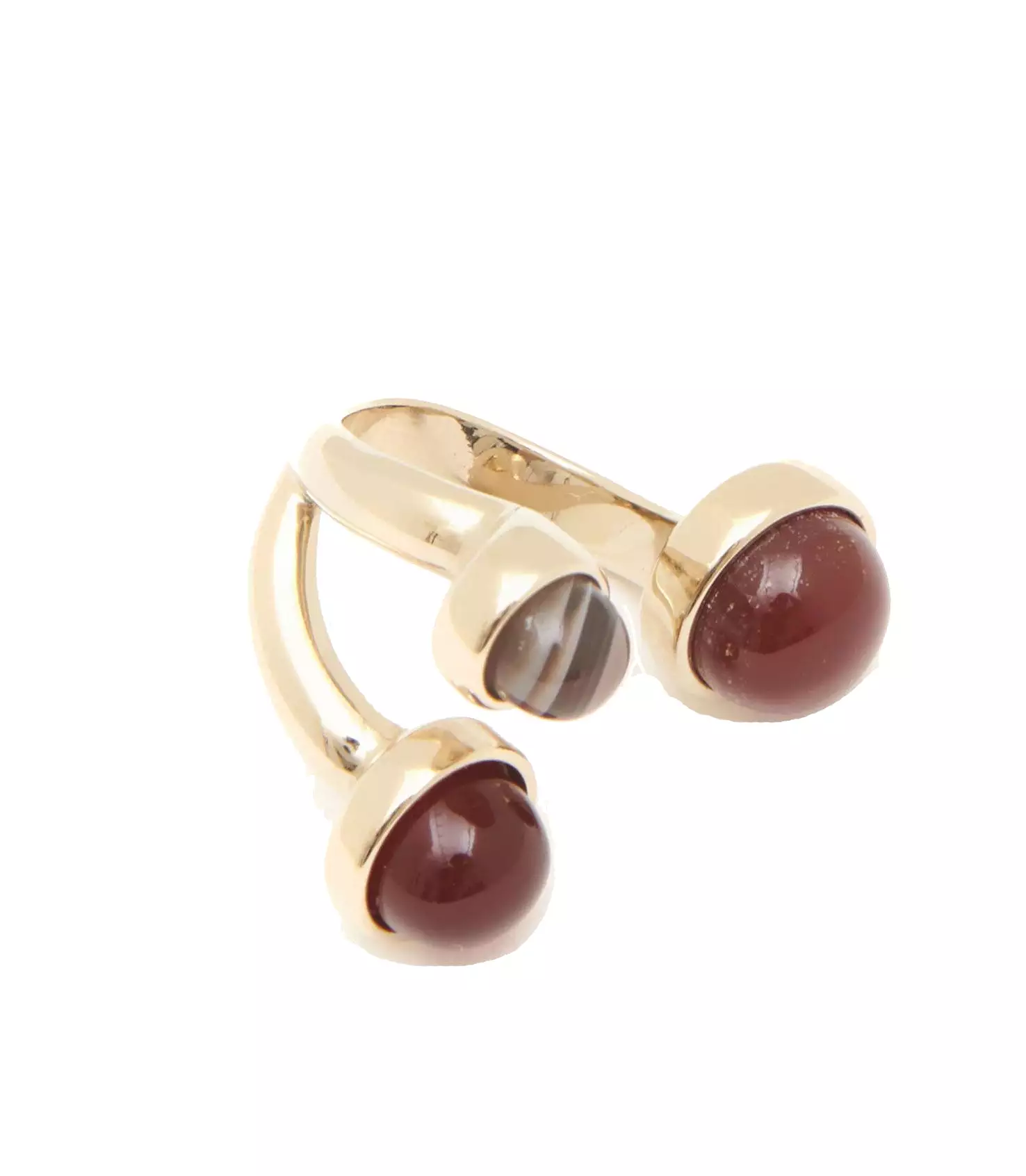 Zodiac Ring Leo ring 3, cornelian & agate